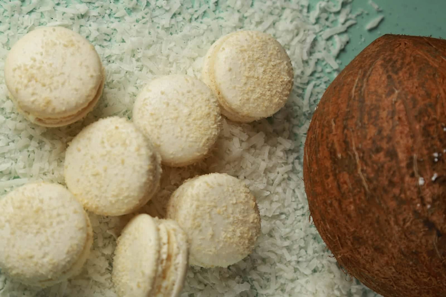 - Coconut macarons