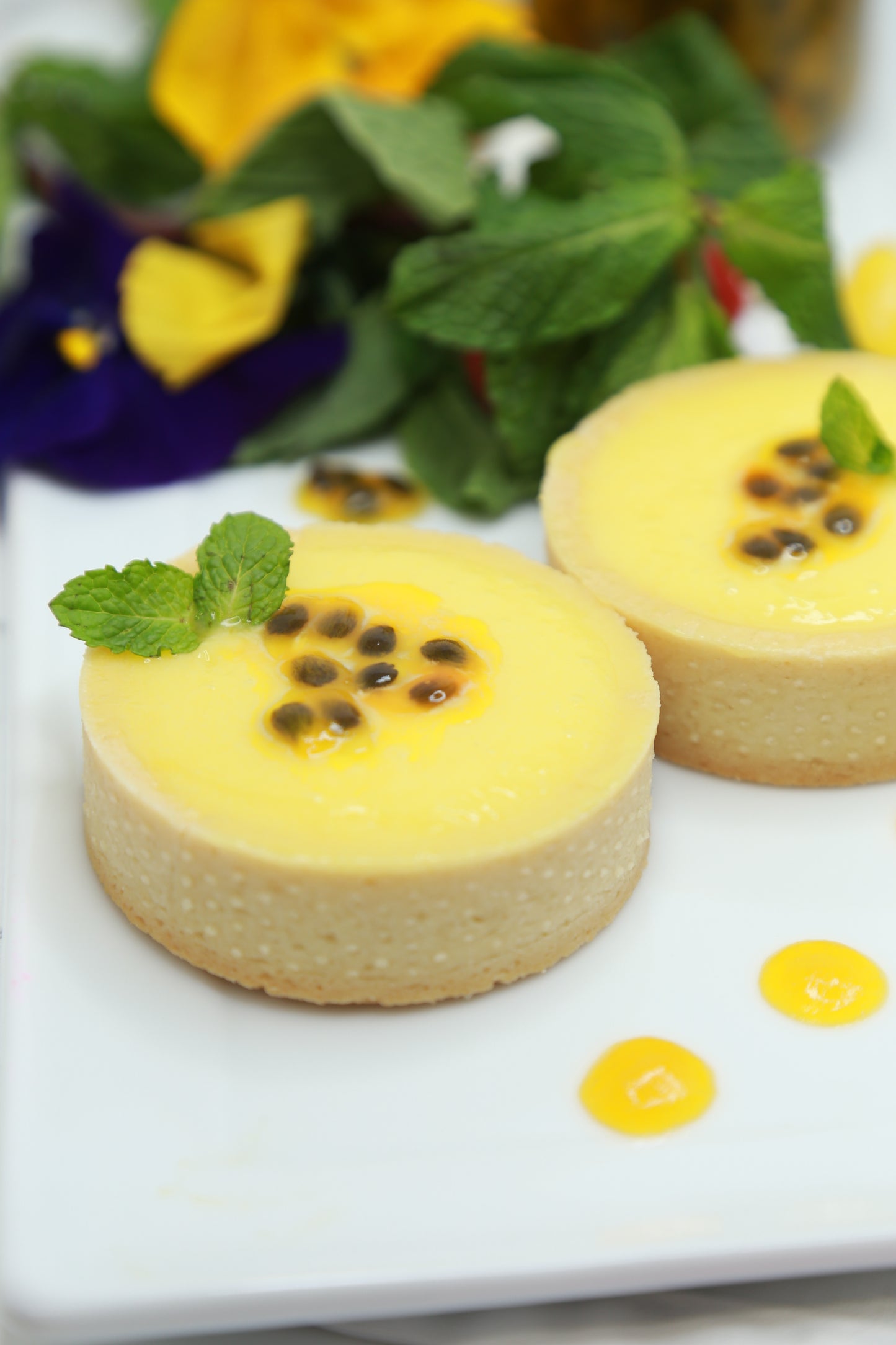 Pasion fruit tart