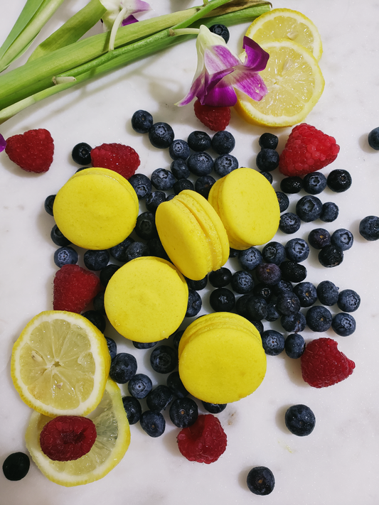 - Lemon macarons